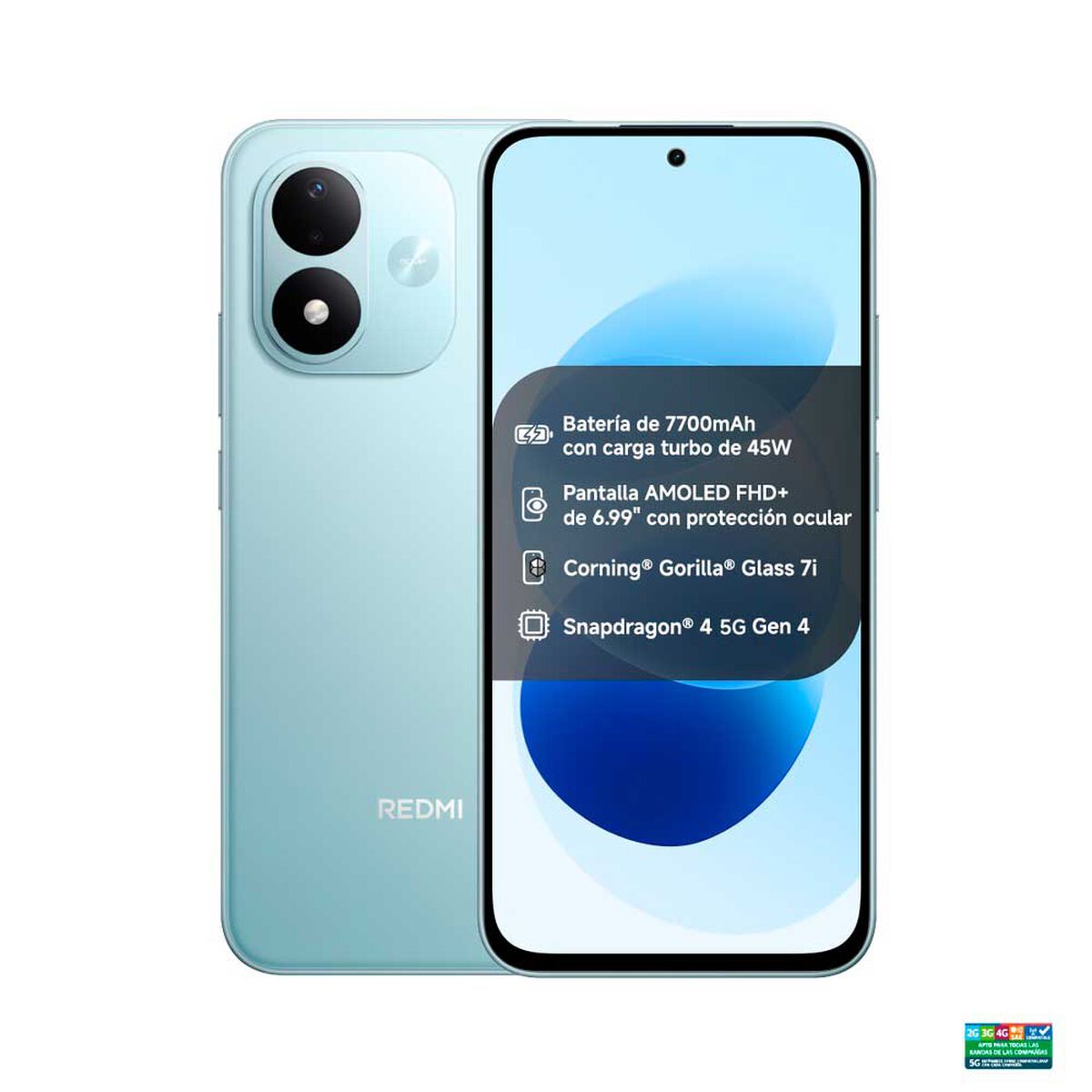 Celular Xiaomi Redmi Note 17 5G 128 GB 6,99" Azul