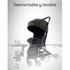 Coche de Paseo Últra Compacto con Accesorios Lubabycas Rosado