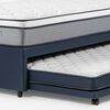 Cama Nido Rosen 1,5 Plazas Indie + Respaldo Maurice Azul