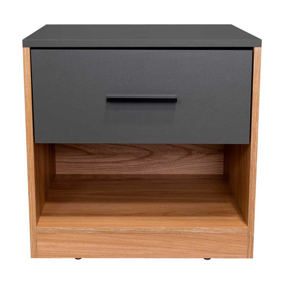 Velador Tuhome Girona 1 Caj&oacute;n Fresno Plomo