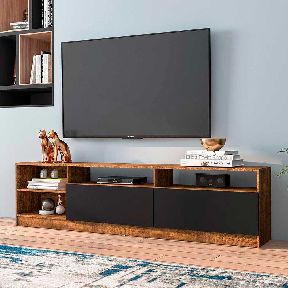 Rack TV Vekkahome Moyan Hasta 75'' Café Negro | Abc