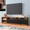 Rack TV Vekkahome Moyan Hasta 75'' Caf&eacute; Negro