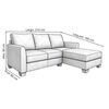 Seccional Derecho Muebles MPR Denver 4 Cuerpos Beige