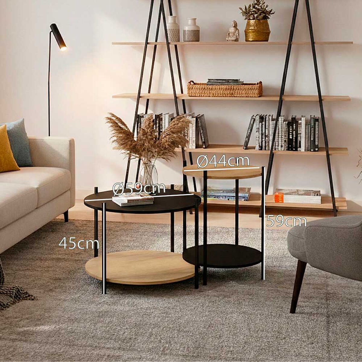 Set 2 Mesas Living Home Mobili Genk