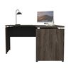 Escritorio en L TuHome Home Office Negro Soft Coñac