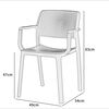 Juego de terraza Fm Furniture Línea E 4 Sillas