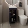 VANITORIO RIVERA 1 PUERTA 84X32X40,2 CM WENGUE