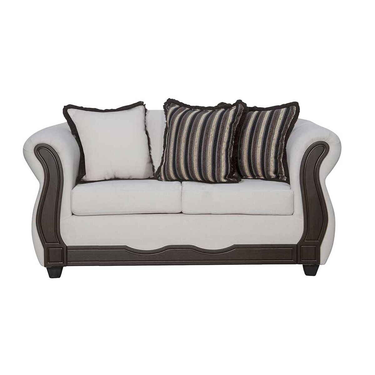 Juego de Living Black Factory Sofia 5 Cuerpos Crudo