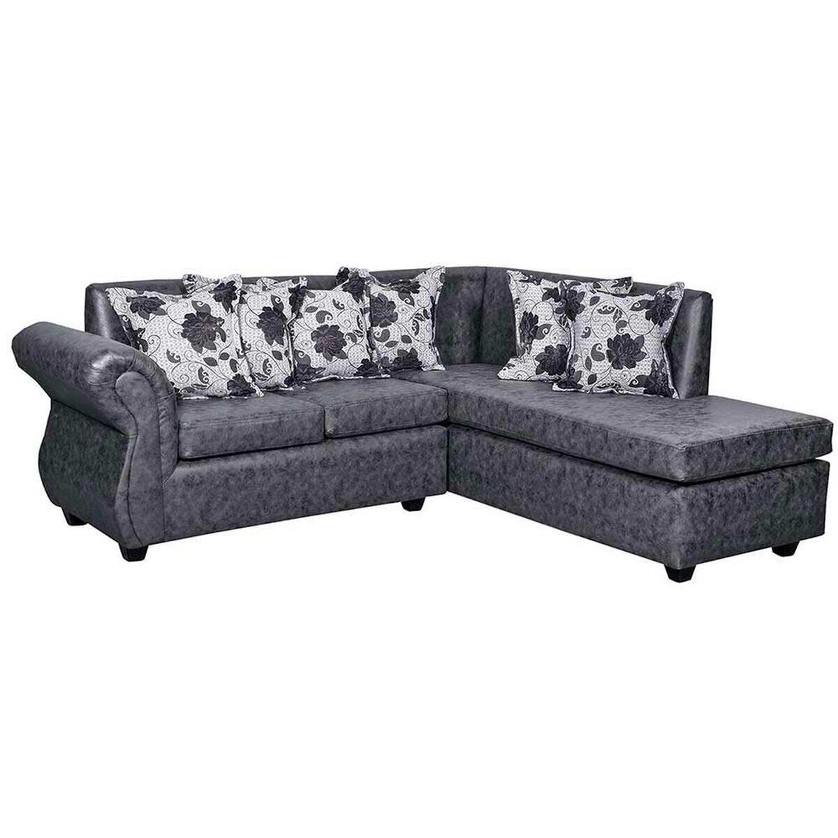 Seccional Black Factory Isabella 3 Cuerpos Gris