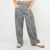 Jeans Indigo Baggy Mujer Icono Gris