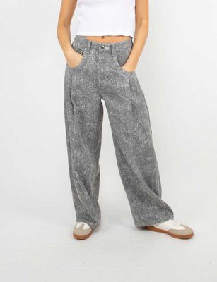 Imagen 1 del producto Jeans Indigo Baggy Mujer Icono Gris