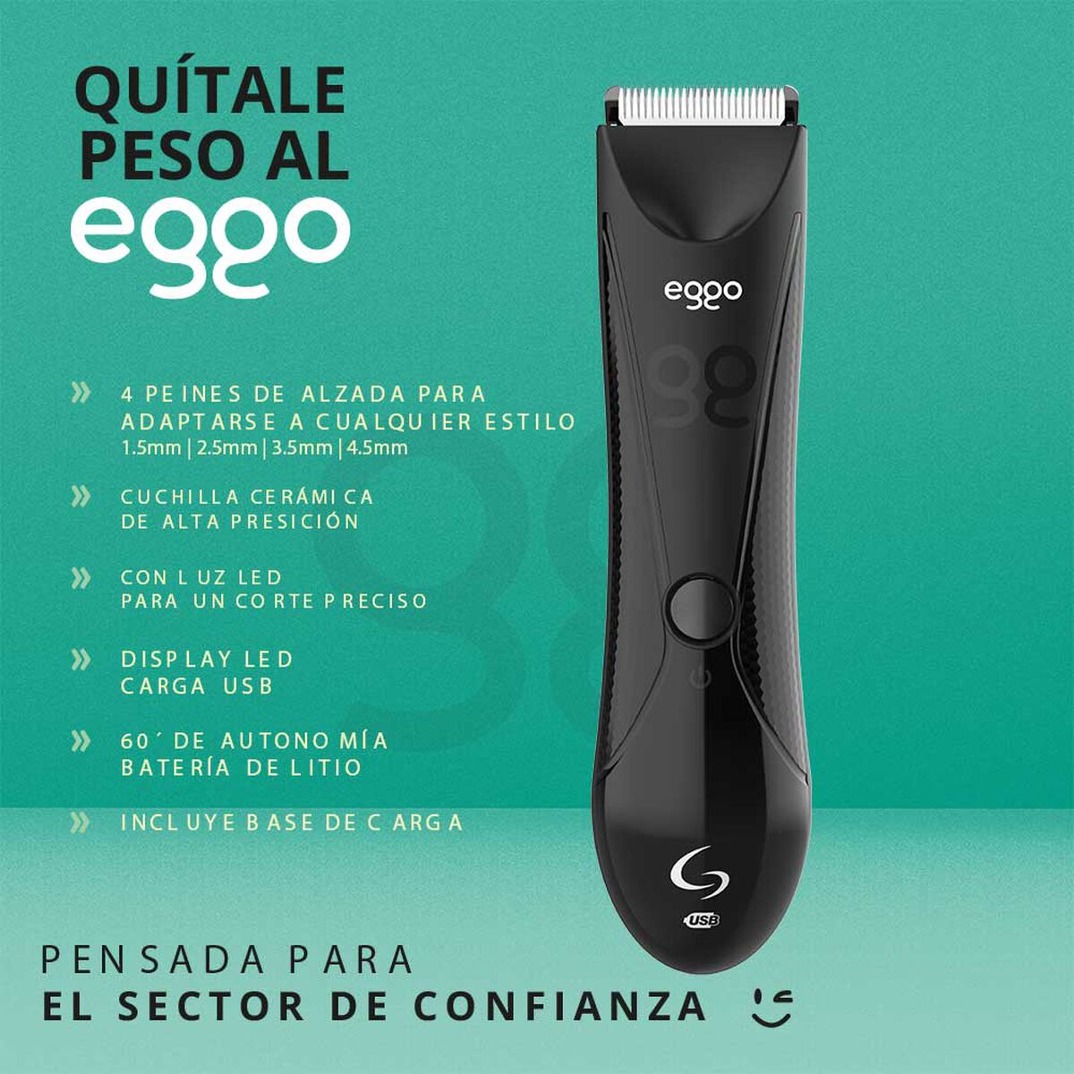 Rasuradora Corporal Masculina Gama Eggo