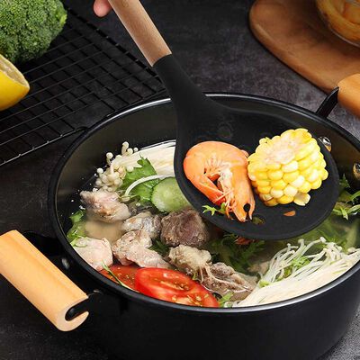 Imagen 2 del producto Set Espumadera + Espatula Casa Linda Silicona Negro