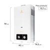 Calefont Gas Licuado Mademsa Essential 13 Eco GL 13 lts.