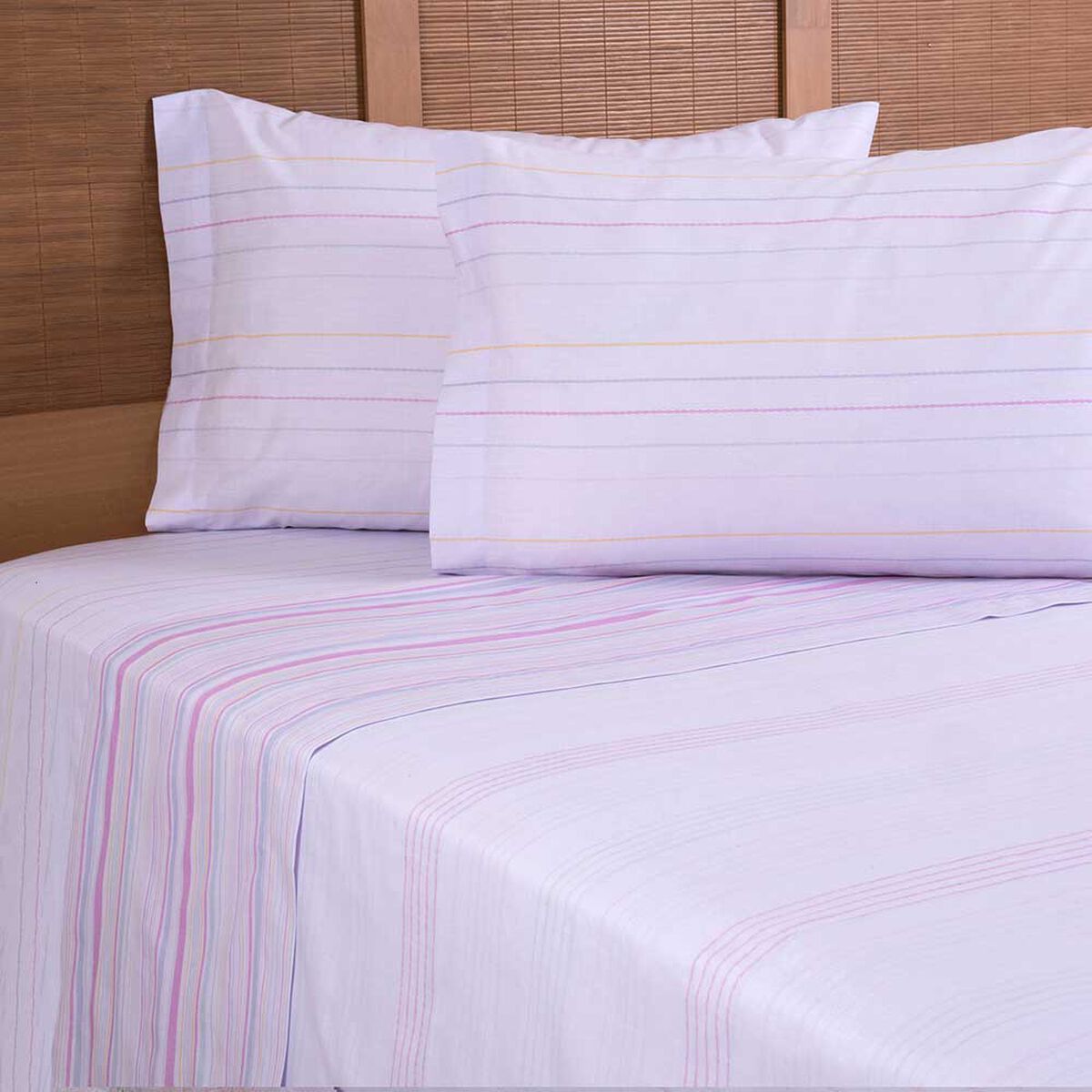 Juego de S&aacute;banas Estampada Mashini 144 Hilos King Cherries