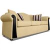 Sofá Elegant Michigan Tela 3 Cuerpos Beige
