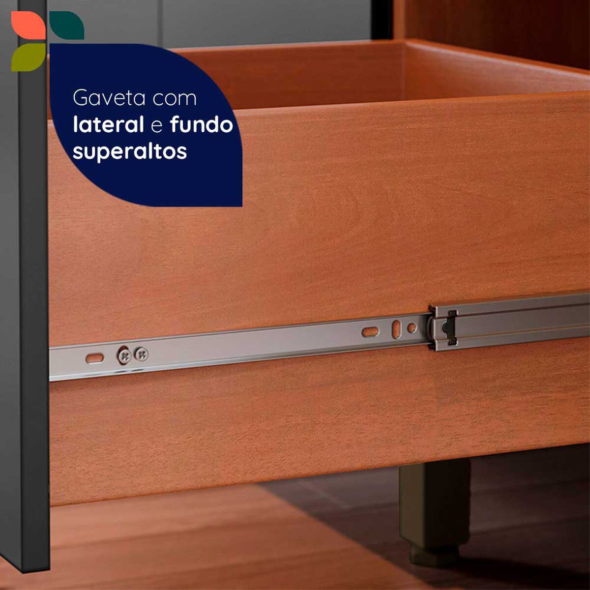 Base de Cocina Roca Casta&ntilde;a con Cubierta Canela-Ceniza