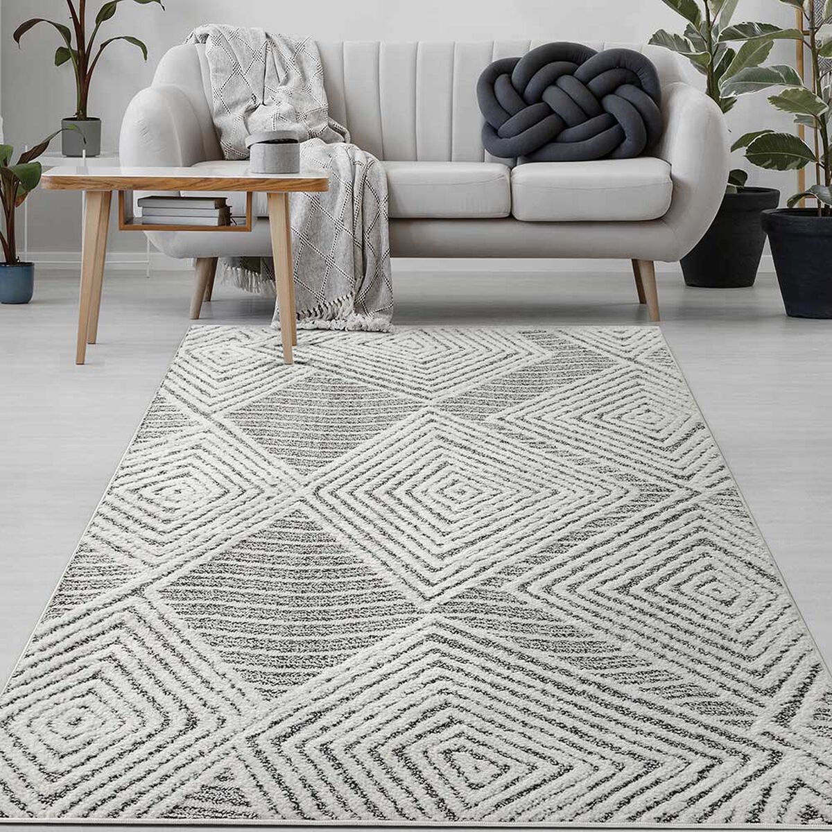 Alfombra Modalfo Palafito Gris 160 x 230 cm
