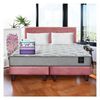 Cama Europea Latam Home 2 Plazas Cannon Palo Rosa + Set de sábanas