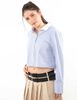 Blusa Crop Rayas Manga Larga Mujer Icono