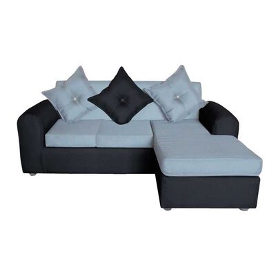 Imagen 2 del producto Sofá Modular Muebles MYM Marcia 4 Cuerpos Negro Gris