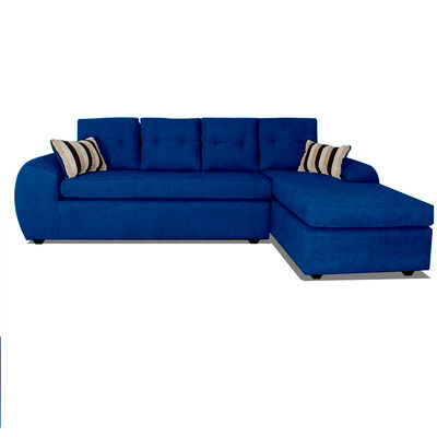 Seccional Derecho Elegant Houston Cheise Tela 5 Cuerpos Azul