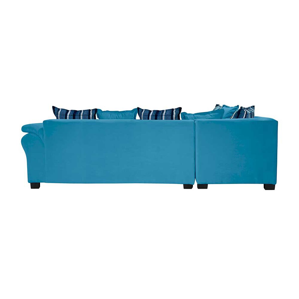 Sof&aacute; Seccional Izquierdo Living Factory Capri 5 Cuerpos Azul Piedra