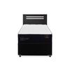 Cama Nido CIC 1,5 Plazas Premium + Respaldo Munich Negro