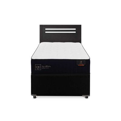 Cama Nido CIC 1,5 Plazas Premium + Respaldo Munich Negro