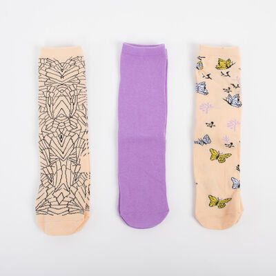 Imagen 2 del producto Pack 3 Calcetines Largo Mujer Icono Surtido