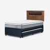 Cama Nido Rosen 1,5 Plazas Indie + Respaldo Ferrara