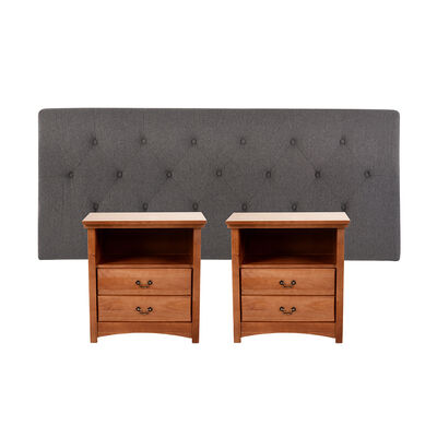 Imagen 2 del producto Respaldo 2 Plazas + 2 Veladores CIC Kavery