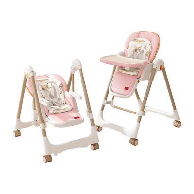 Silla de Comer Columpio 2 en 1 Angel LuBabycas Rosada