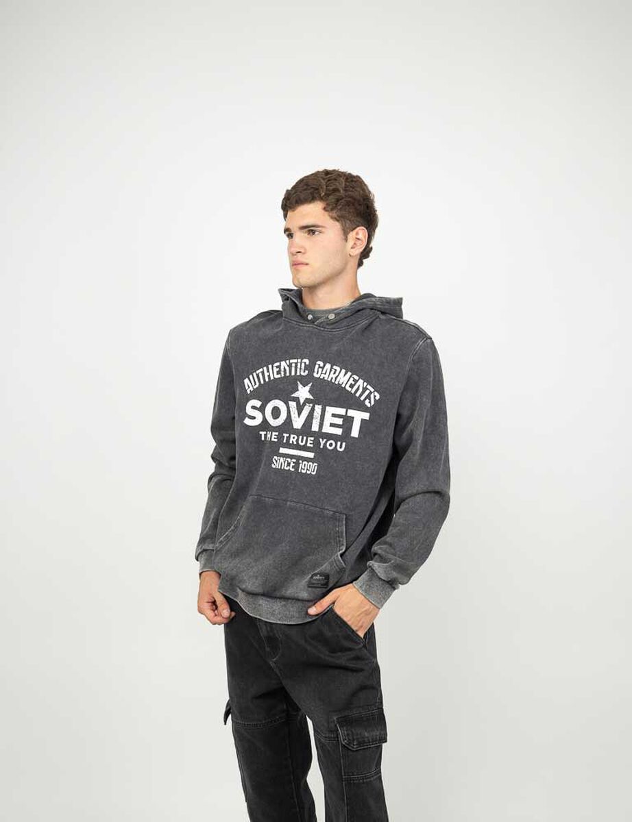 Poler&oacute;n Hoodie Oversize Vintage Hombre Soviet