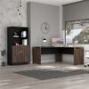 Combo Escritotio + Biblioteca 2 Puertas TuHome Home Office Negro Soft-Co&ntilde;ac