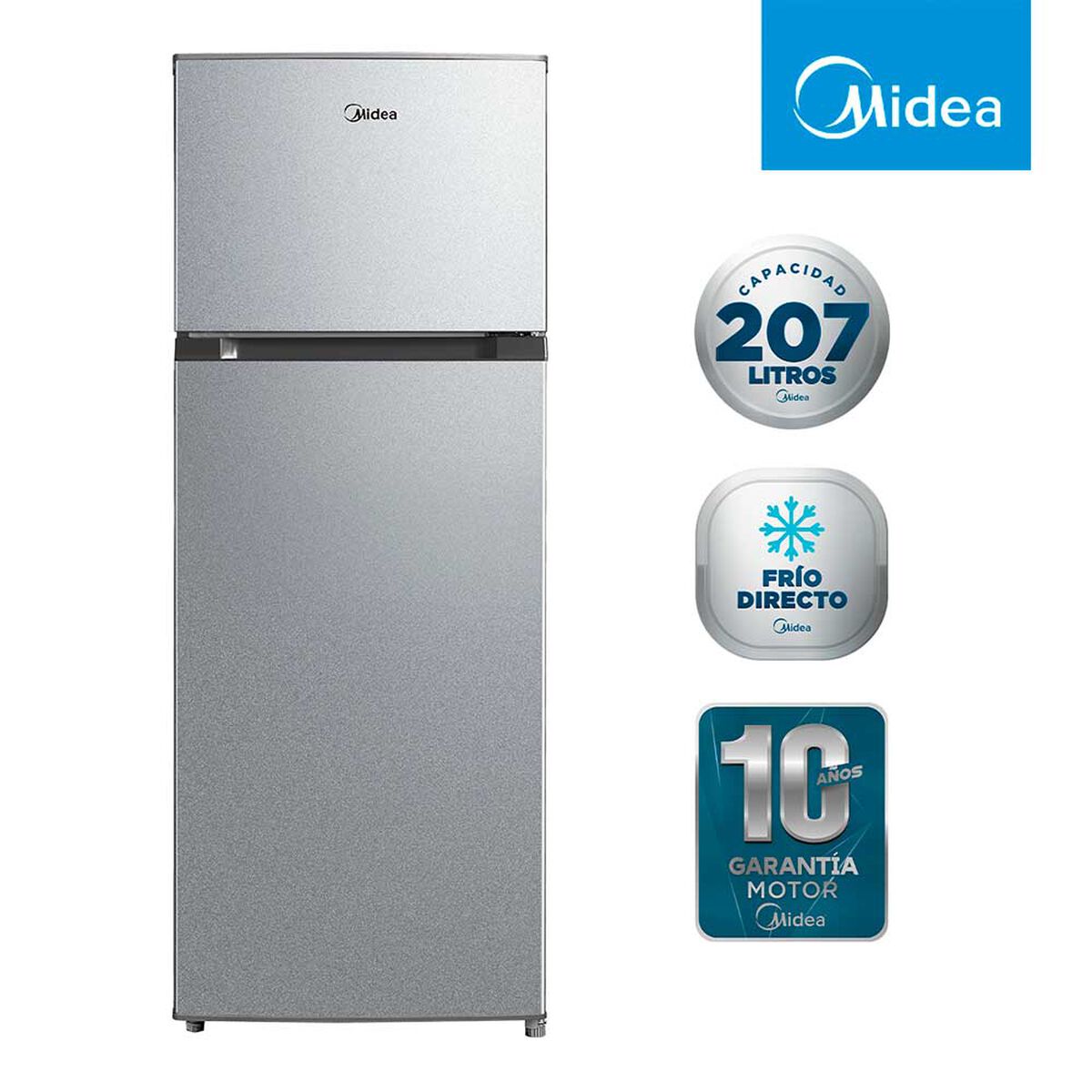 Refrigerador Frío Directo Midea MDRT294FGE50 207 lts.