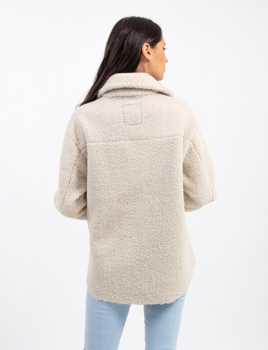Chaqueta Peluda tipo Sherpa Mujer Zibel