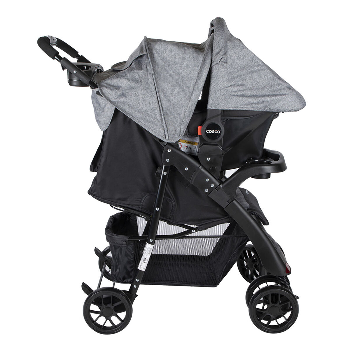 Coche Travel System Spine Gris