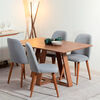 Juego de Comedor Decocasa Avena 4 Sillas Gris