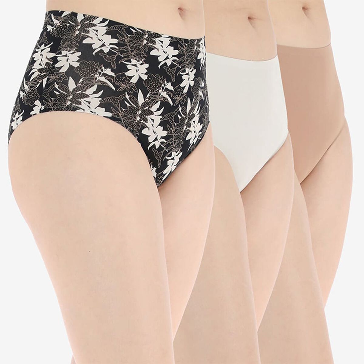 Pack 3 Calzones Mujer Flores