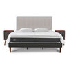 Cama Europea CIC King New Ortopedic + Respaldo Tigris + 2 Veladores + Almohadas + Plum&oacute;n