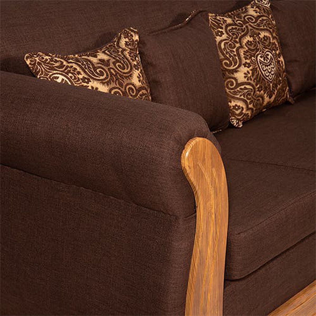 Sofá Essenza David 3 Cuerpos Café