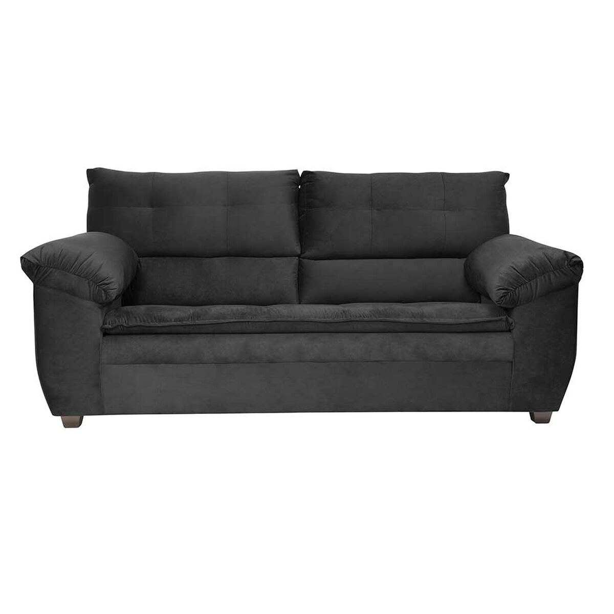 Juego de Living Innovamuebles Liverpool Sofá 3 Cuerpos + Dos Butaca 1 Cuerpo Negro
