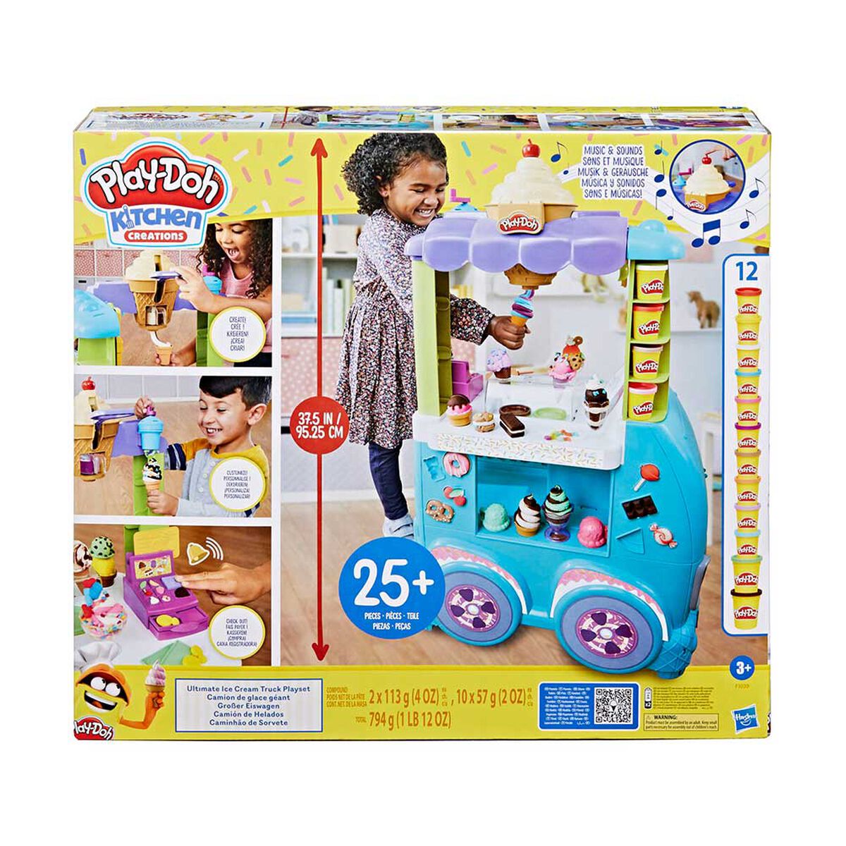 Masas y Plastilinas Play-Doh Mundo De Texturas Camión Helados