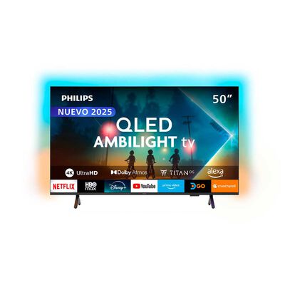 Smart TV QLED 50" Philips 4K UHD Titan OS 50PUD8250