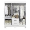 Clóset Vekkahome Mobi 6 Puertas 2 Cajones Blanco