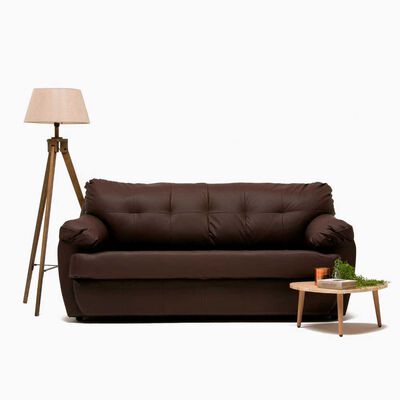 Imagen 2 del producto Sofá Cabsur Caburga 3 Cuerpos PU Café