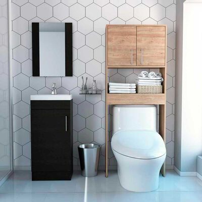 Imagen 1 del producto Combo Botiquín + Mueble Lavamanos + Mueble Optimizador TuHome My Bath  Wengue