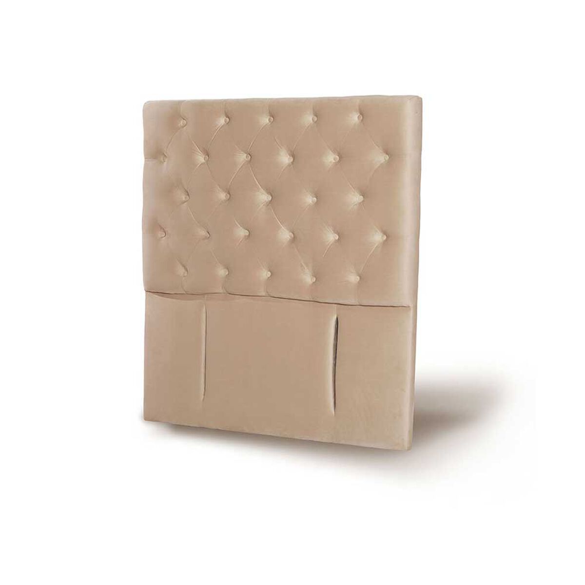 Respaldo Latam Home 1 Plaza Florencia Tela Velvet Beige