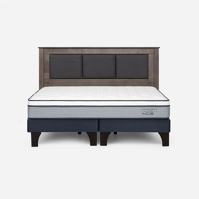 Combo Cama Europea Rosen King Indie BD + Respaldo Rachel